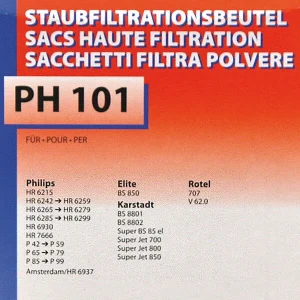 Fust PH 101 AMSTERDAM – Sac à Poussière 6