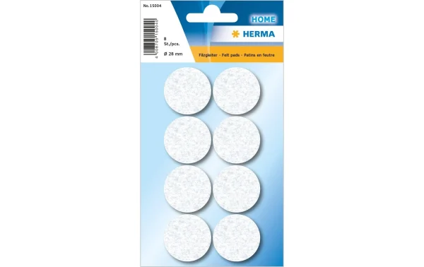 Herma Stickers Patin En Feutre Ø 28 Mm, Blanc, 8 Pièces – Filtre Pour Aspirateur 1