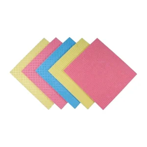 Weita Chiffon Absorbant 5 Pièce/s, Bleu/Jaune/Rose – Chiffon De Nettoyage 7