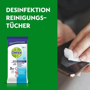 Dettol Chiffons De Nettoyage Polyvalents Désinfection 60 Pièces – Détergents Universels 7