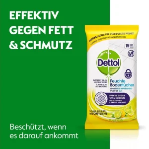 Dettol Serviettes De Sol Citron Et Citron Vert 15 Pièces – Détergents Universels 7