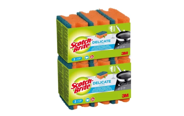 Éponge Scotch-Brite Delicate 6 Pièce/s – Éponge De Nettoyage 1