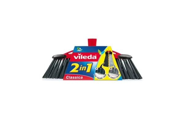 Vileda Tête De Balai Classica 2 En 1, Noir – Accessoires Essuie-pieds 1