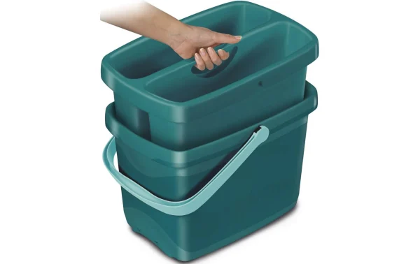 Leifheit Seau De Ménage Combi Box 2 L, Turquoise – Seau De Nettoyage 3