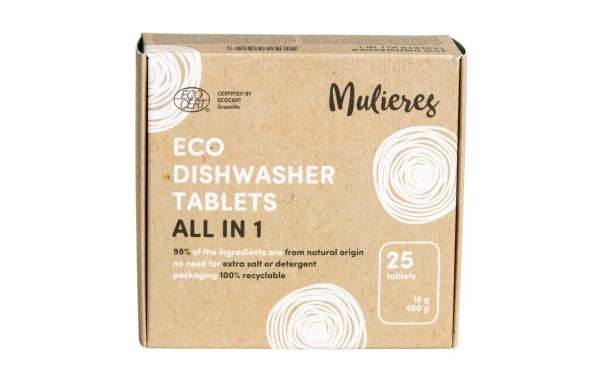 Mulieres Détergent Pour Lave-vaisselle Eco Tabs All In 1 25 Pièces – Liquide Vaisselle Pour Machine 1