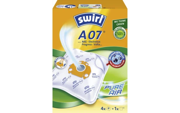 Swirl Sac Filtrant Pour Aspirateur A 07 4 Pièce/s – Sac à Poussière 1